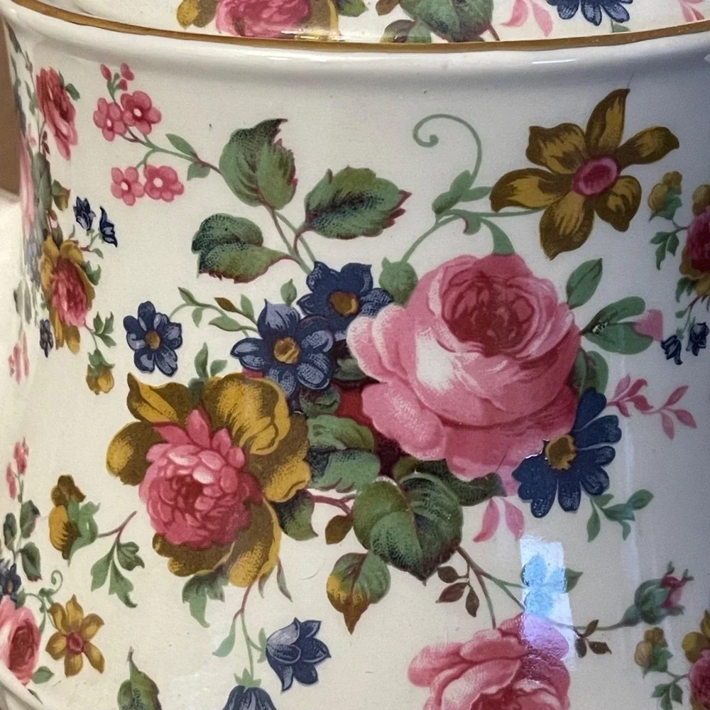 Vintage Sadler Windsor Olde Chintz Floral Teapot Made in England Staffordshire